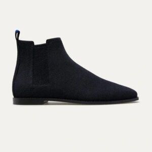 NEW Rothy’s The Merino Chelsea Ankle Square Toe Slip-On Ankle Booties Flat